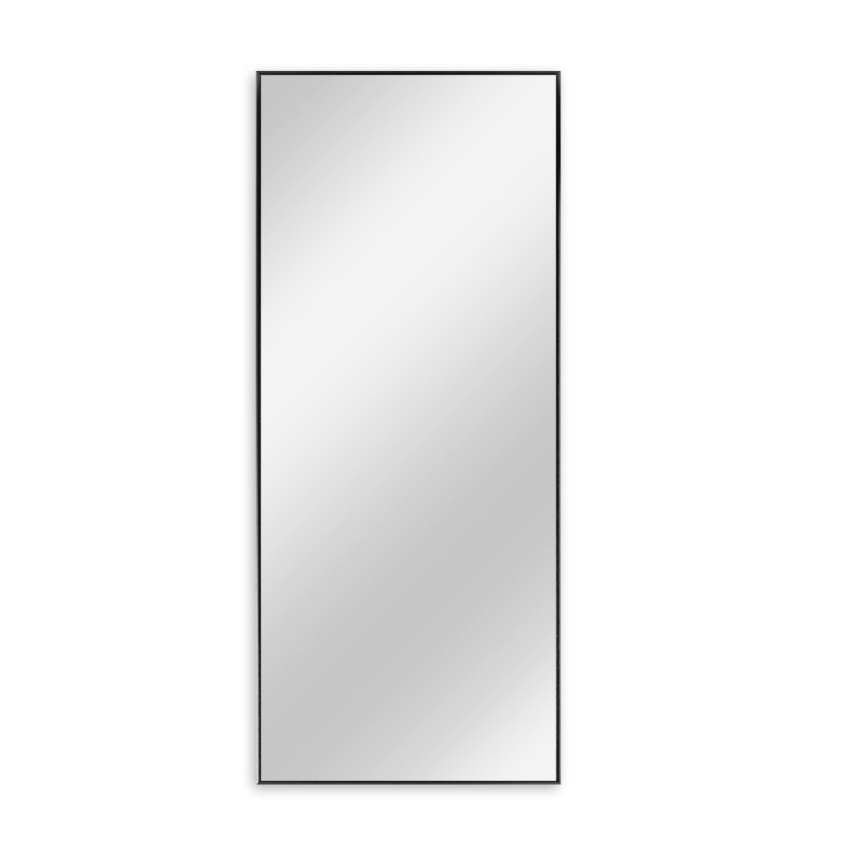 UPC 808230000063 product image for 397385 70.9 x 23.6 x 0.9 in. Minimal Black & Clear Rectangular Wall Mirror | upcitemdb.com