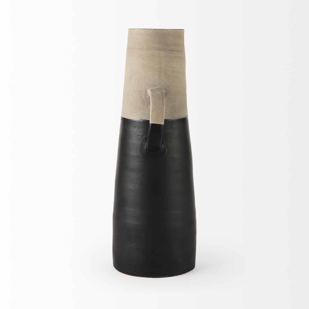 Picture of HomeRoots 392217 16 in. Rustic Organic Decorative Jug&#44; Black & Natural
