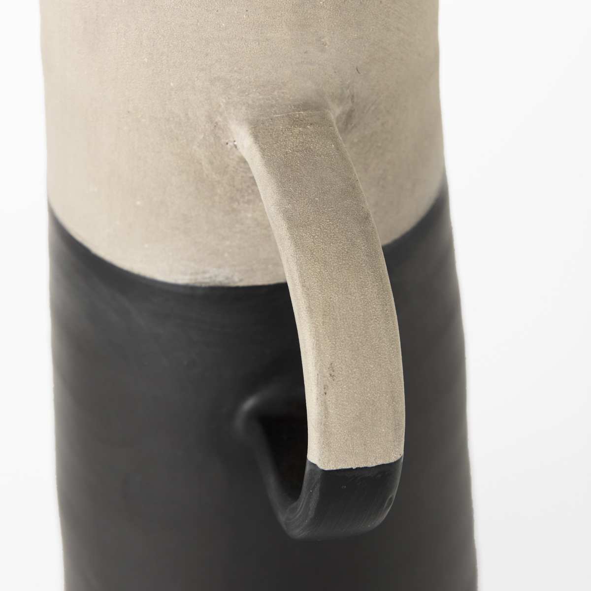 Picture of HomeRoots 392217 16 in. Rustic Organic Decorative Jug&#44; Black & Natural