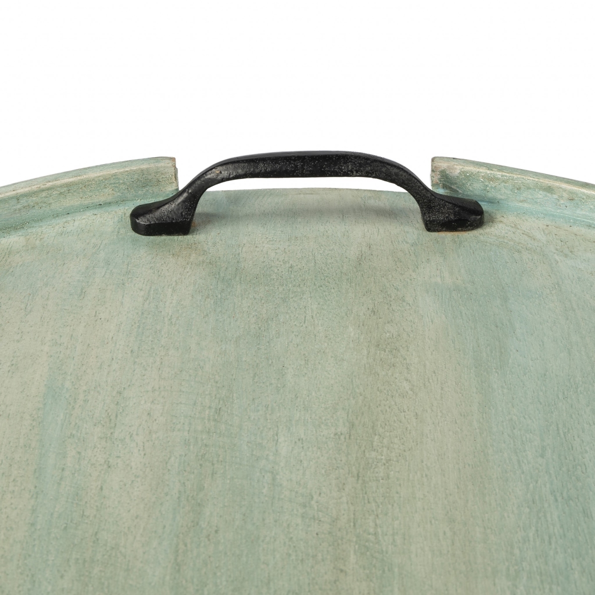 Picture of HomeRoots 388900 1.5 x 26.5 x 18.5 in. Distressed Green Wood Serving Tray
