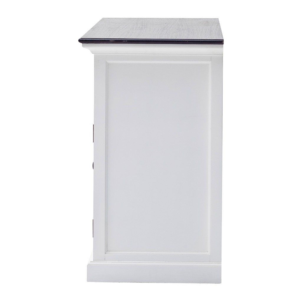 Picture of HomeRoots 388229 Modern Farmhouse Buffet Server, Black & White