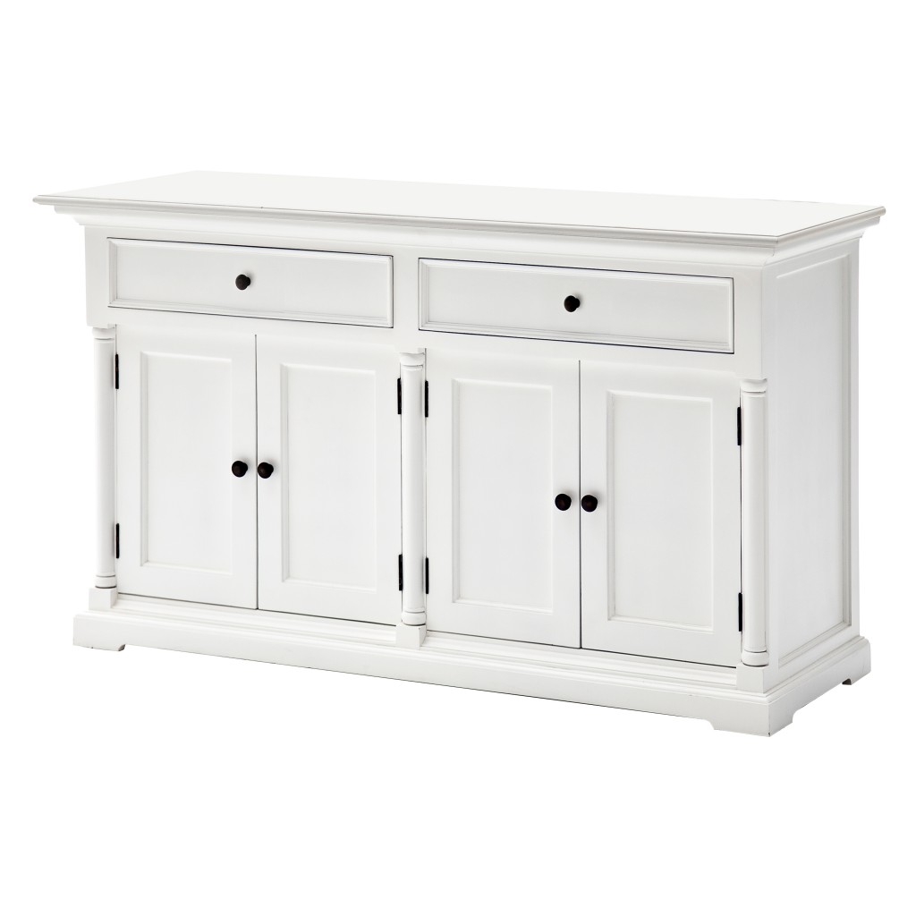 Picture of HomeRoots 388249 Modern Farm Two Door Buffet Server, White