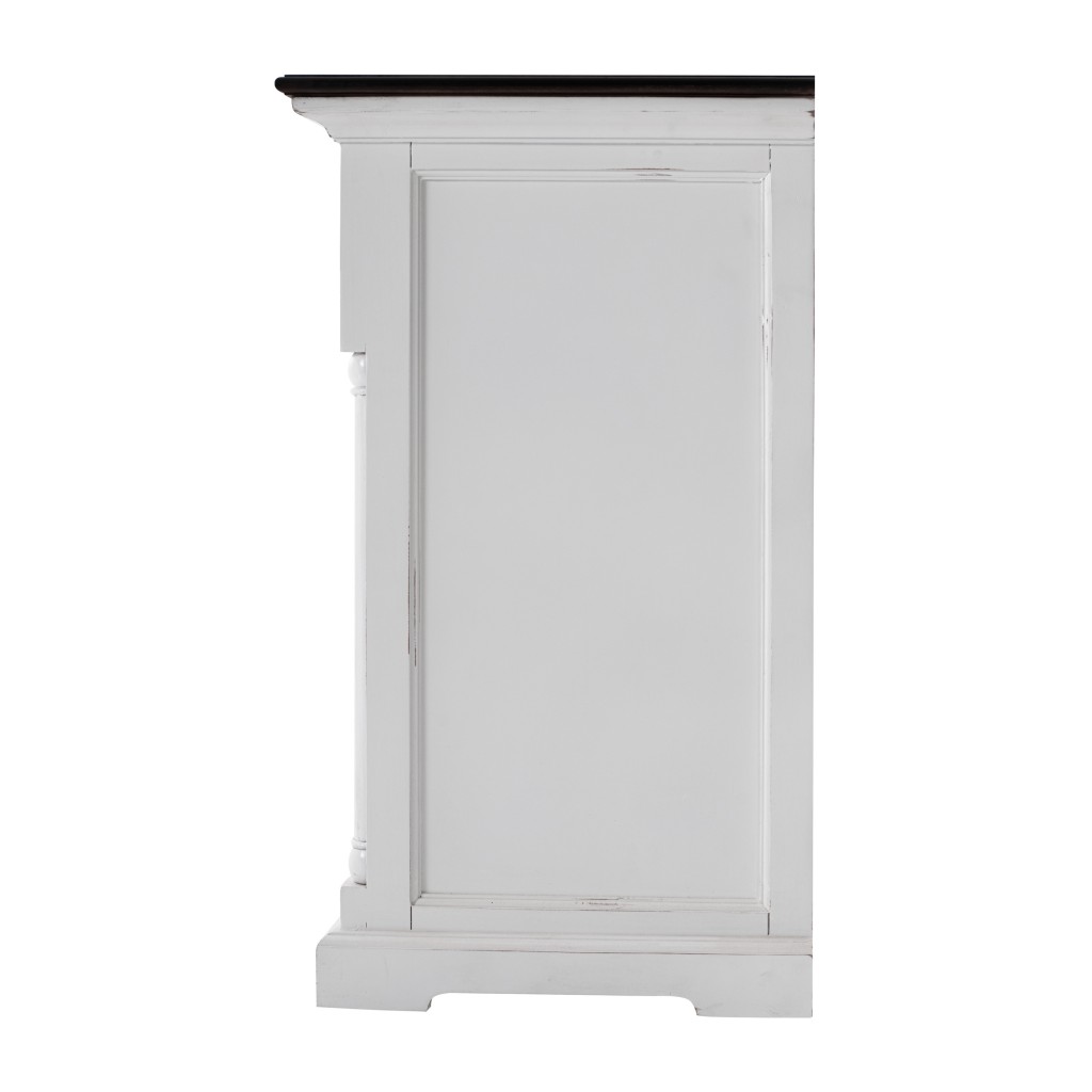 Picture of HomeRoots 388250 Modern Farm Two Door Buffet Server - Brown & White