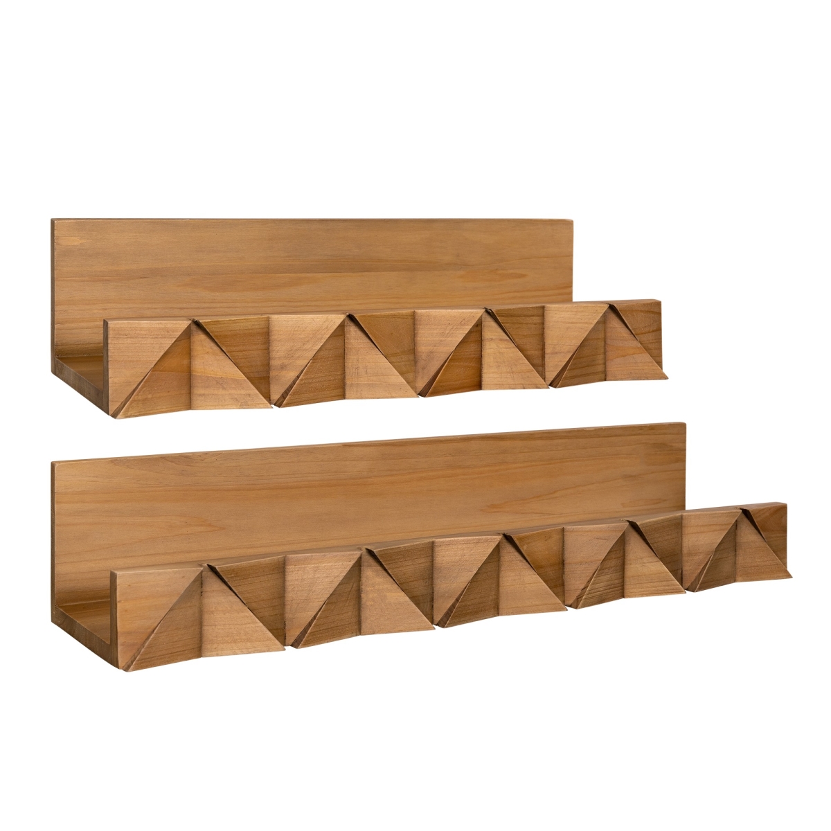 UPC 808230109223 product image for 402610 3D Wooden Ledge Wall Shelves - Set of 2 | upcitemdb.com