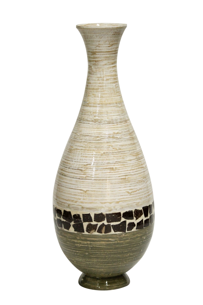 294815 Lila 27 In. Spun Bamboo Floor Vase