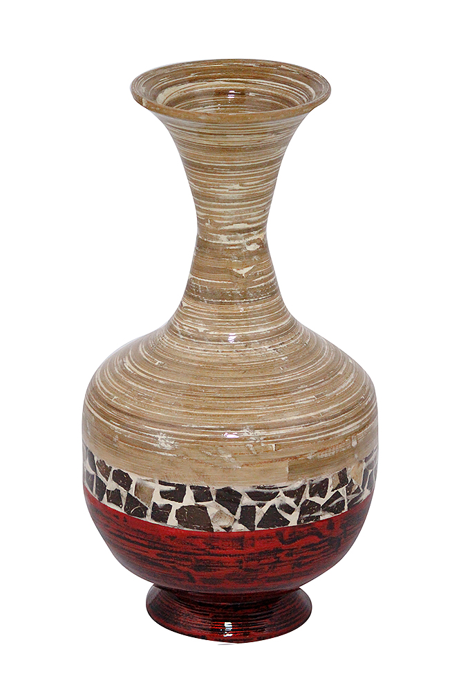 294875 Cora 22 In. Spun Bamboo Vase