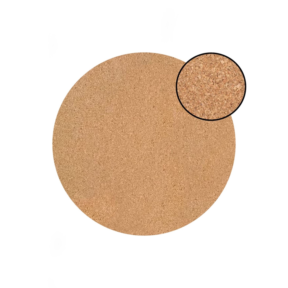 Picture of HomeRoots 483729 Gold Swirl Cork Round Indoor & Outdoor Placemats - Set of 2