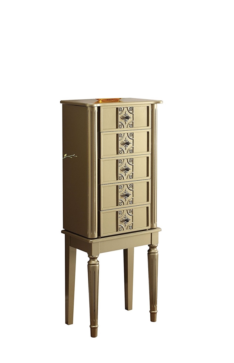 286099 40 X 16 X 10 In. Jewelry Armoire, Gold