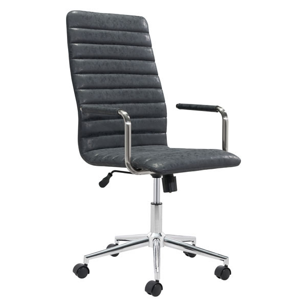 296267 40.4-44.3 X 21.7 X 25.6 In. Pivot Office Chair - Vintage Black