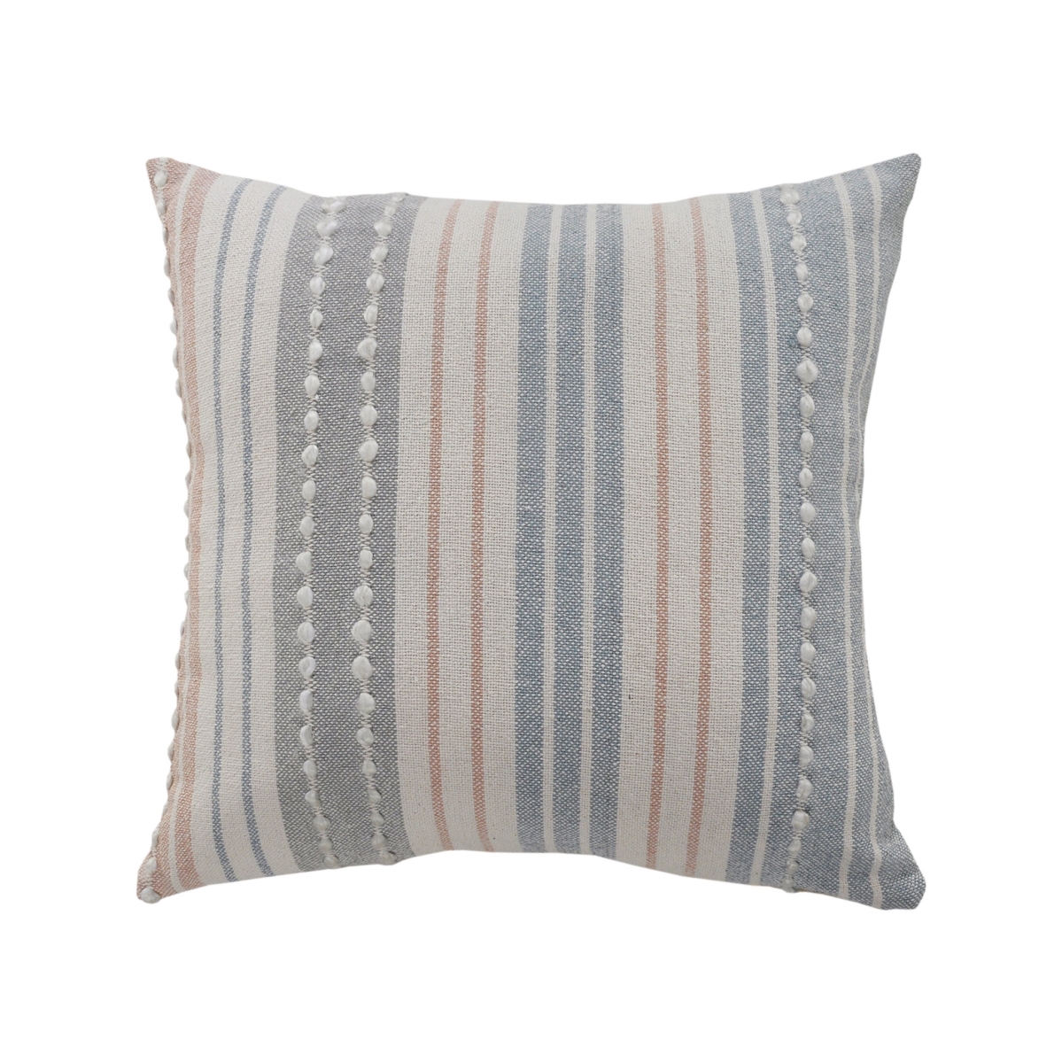 516782 4 x 20 x 20 in. Gray Striped Zippered 100 Percent Cotton Throw Pillow - Set of 2
