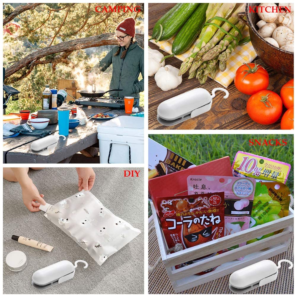 Picture of 212 Main BK3585 Vacuum Milex Mini Sealer with 2 in 1 Heat & Cutter Portable Handheld Bag for Plastic & Food Storage Snack Fresh Bag