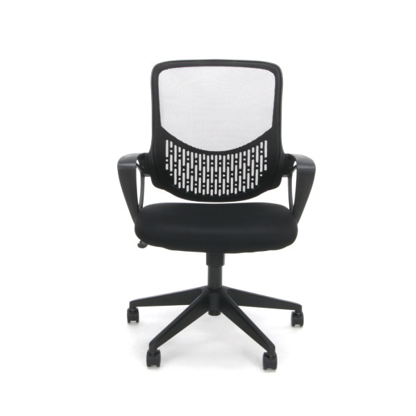 Ess-100-blk Swivel Mesh Task Chair With Arms, Black