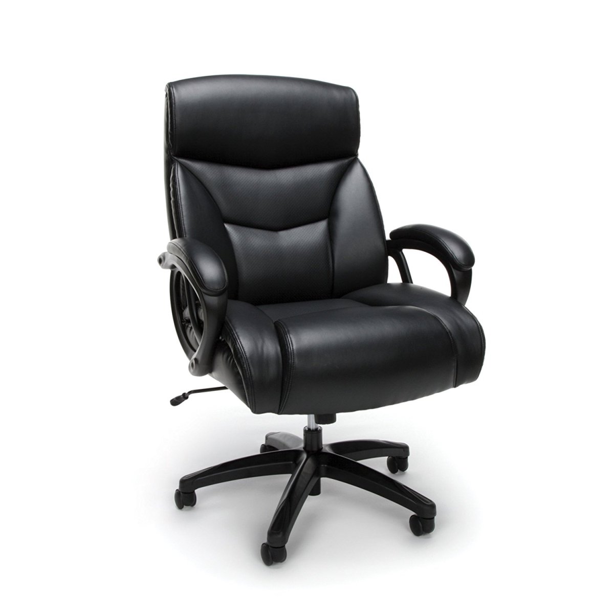 Ess-6040-blk Essentials Big And Tall Leather Executive Chair, Black
