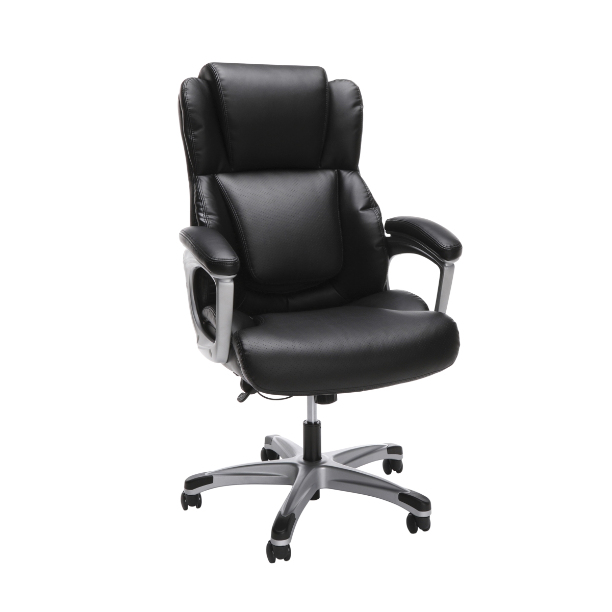 Ess-6033-blk Ergonomic Executive Bonded Leather Office Chair, Black