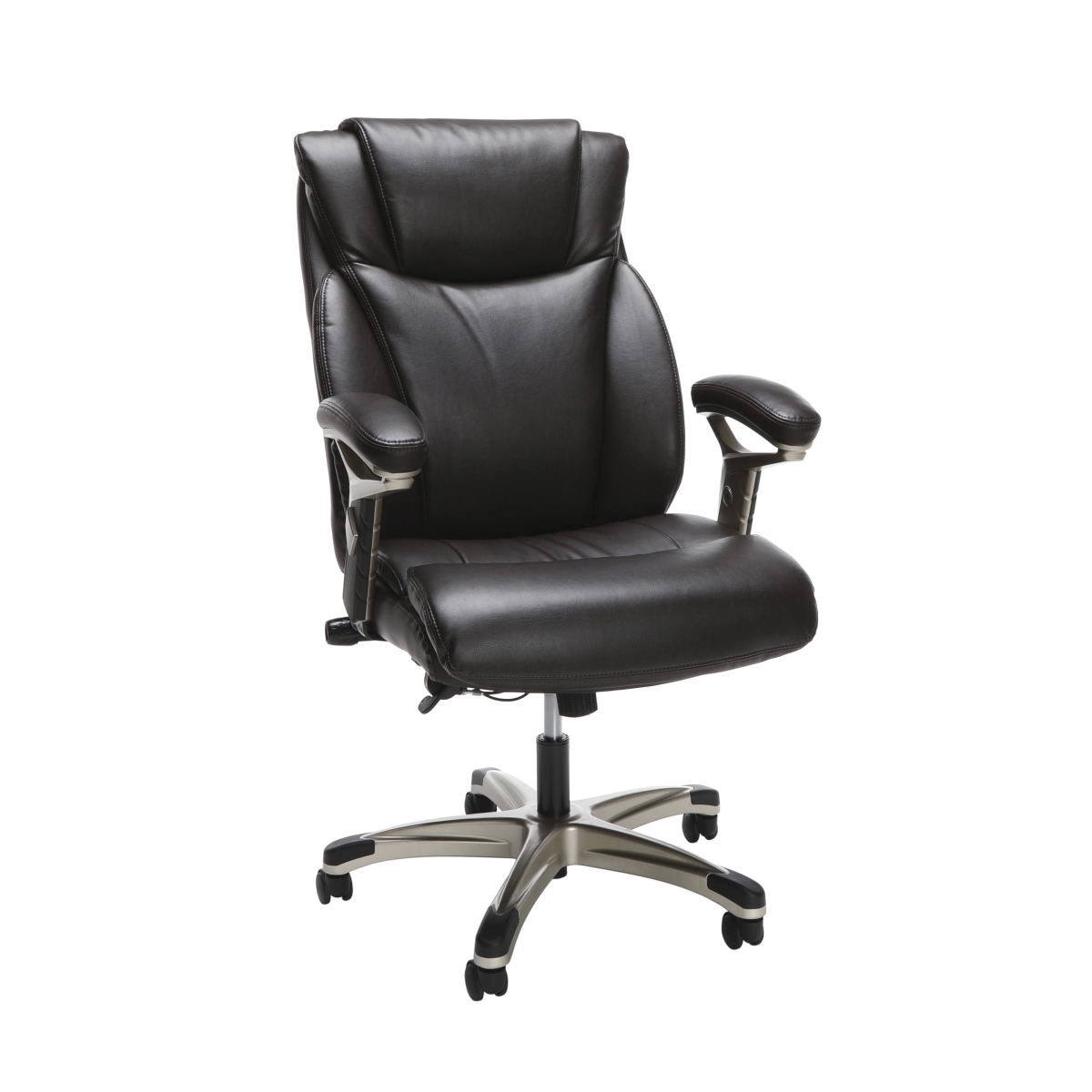 Ess-6046-brn Ergonomic Executive Bonded Leather Office Chair, Brown