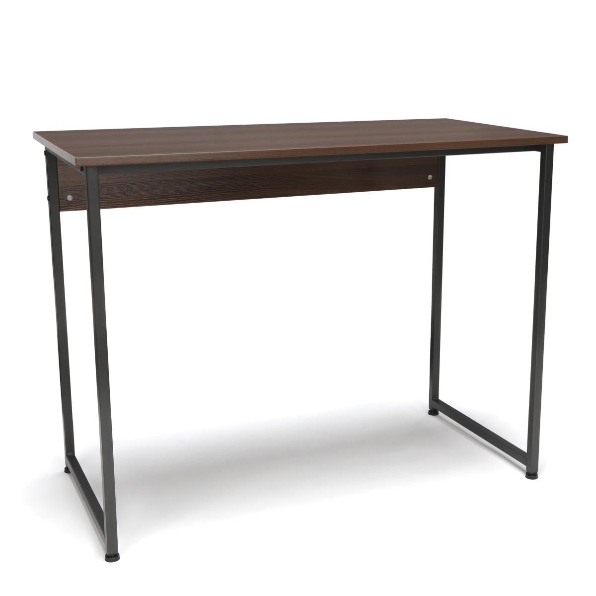 Ess-1040-gry-wnt Office & Computer Desk & Workstation With Metal Legs, Walnut With Gray Frame