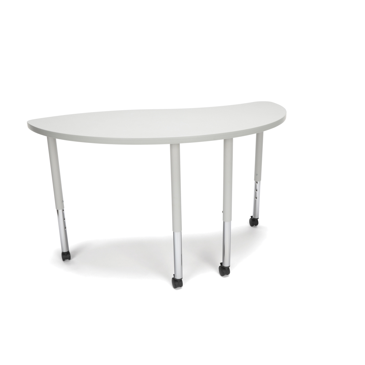 Ying-llc-grynb Adapt Series Ying Standard Table - 25-33 In. Height Adjustable Desk With Casters, Gray Nebula