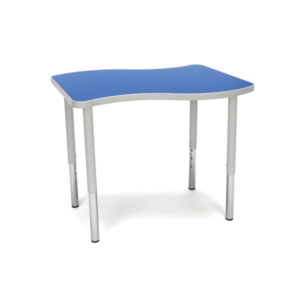 Wave-s-ll-blu Adapt Series Small Wave Standard Table - 23-31 In. Height Adjustable Desk, Blue