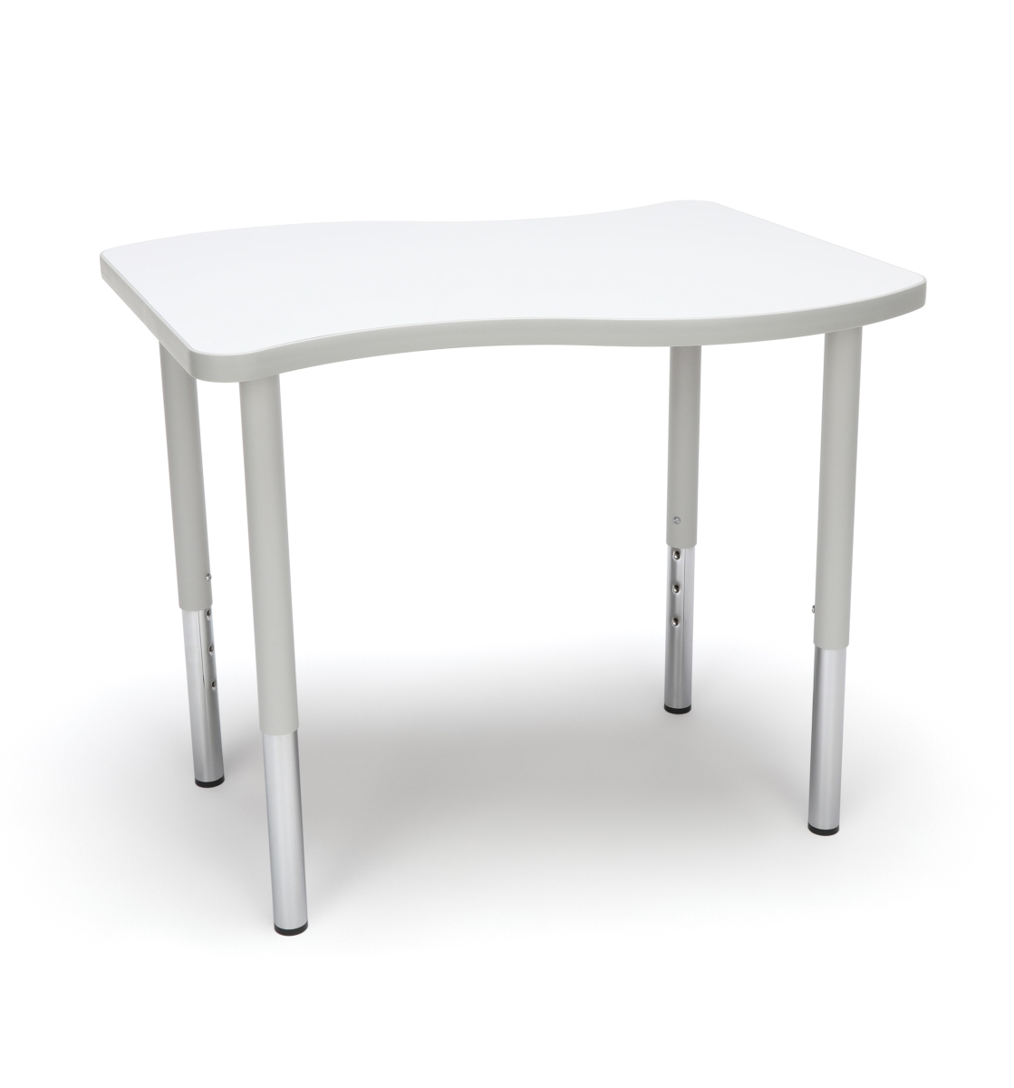 Wave-s-ll-wht Adapt Series Small Wave Standard Table - 23-31 In. Height Adjustable Desk, White