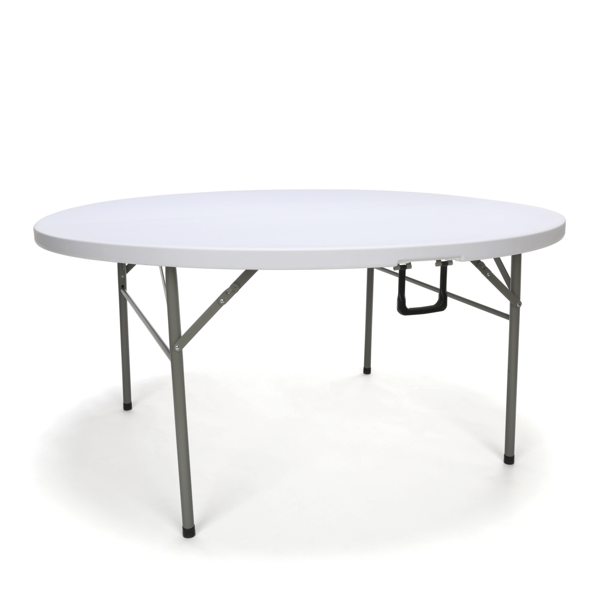 Ess-5060rf-wht 60 In. Round Center-folding Utility Table, White