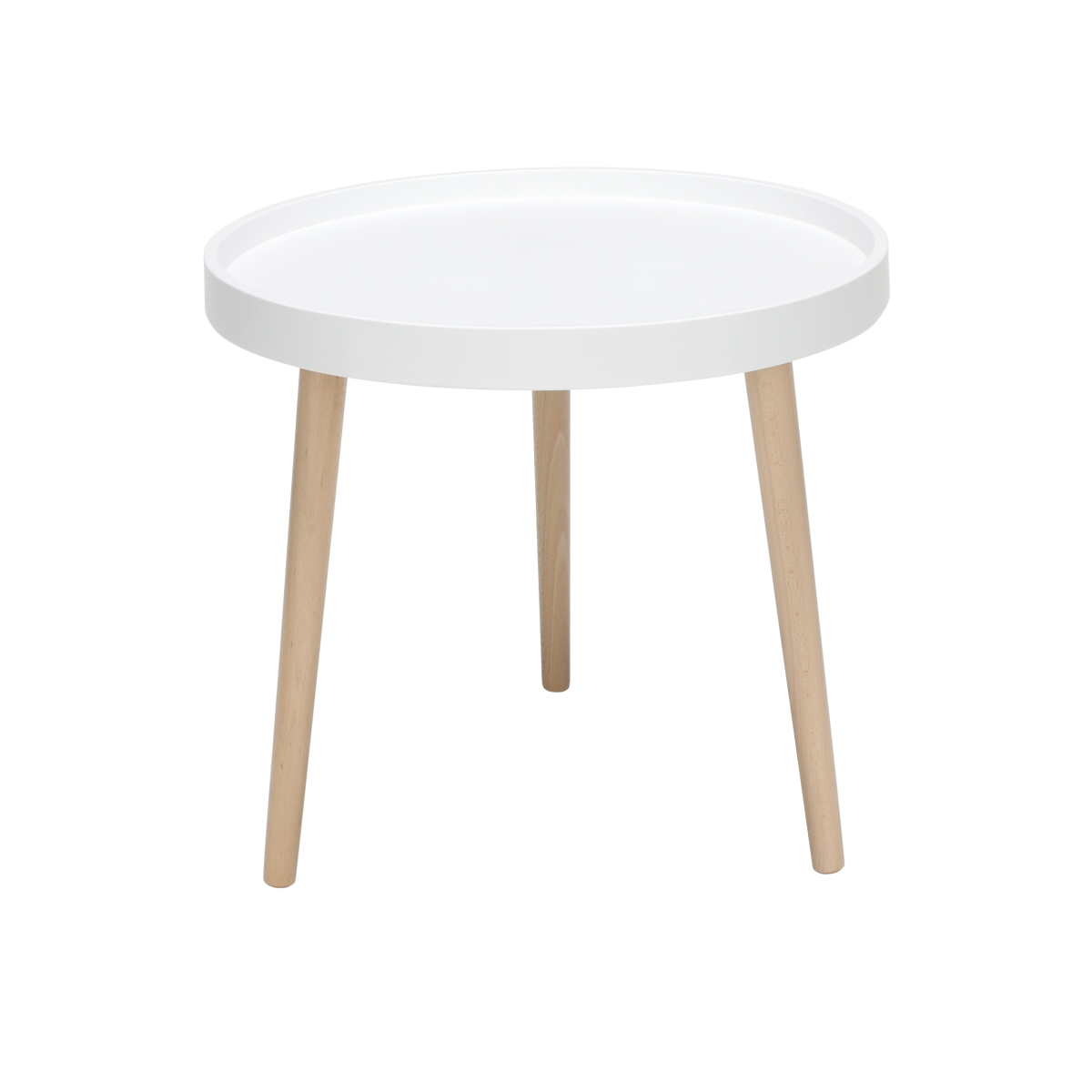 UPC 192767010894 product image for 161-PSTA-WHT 161 Collection Mid Century Modern Plastic End Table, Solid Wood | upcitemdb.com
