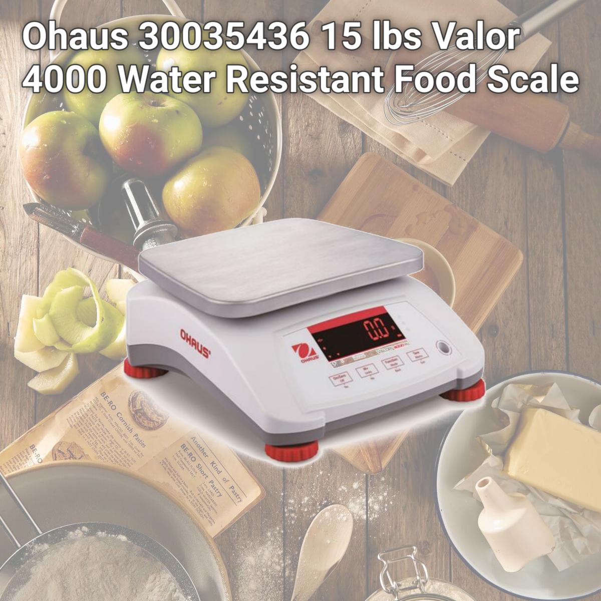 Picture of Ohaus 30035436 15 lbs Valor 4000 Water Resistant Food Scale