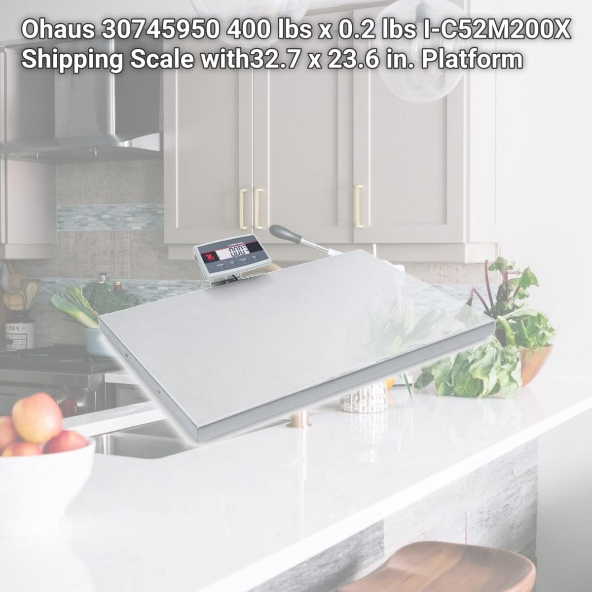 Picture of Ohaus 30745950 400 lbs x 0.2 lbs I-C52M200X Shipping Scale with32.7 x 23.6 in. Platform