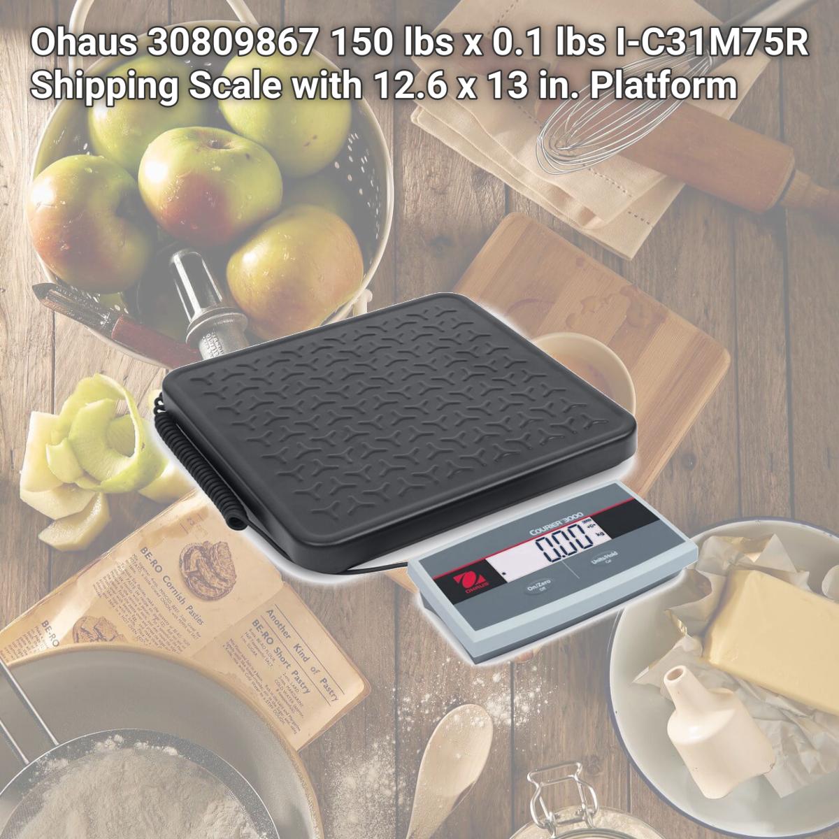 Picture of Ohaus 30809867 150 lbs x 0.1 lbs I-C31M75R Shipping Scale with 12.6 x 13 in. Platform