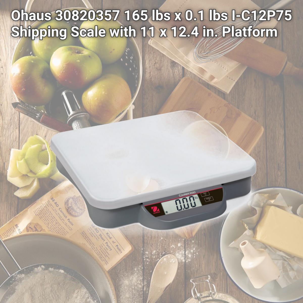 Picture of Ohaus 30820357 165 lbs x 0.1 lbs I-C12P75 Shipping Scale with 11 x 12.4 in. Platform