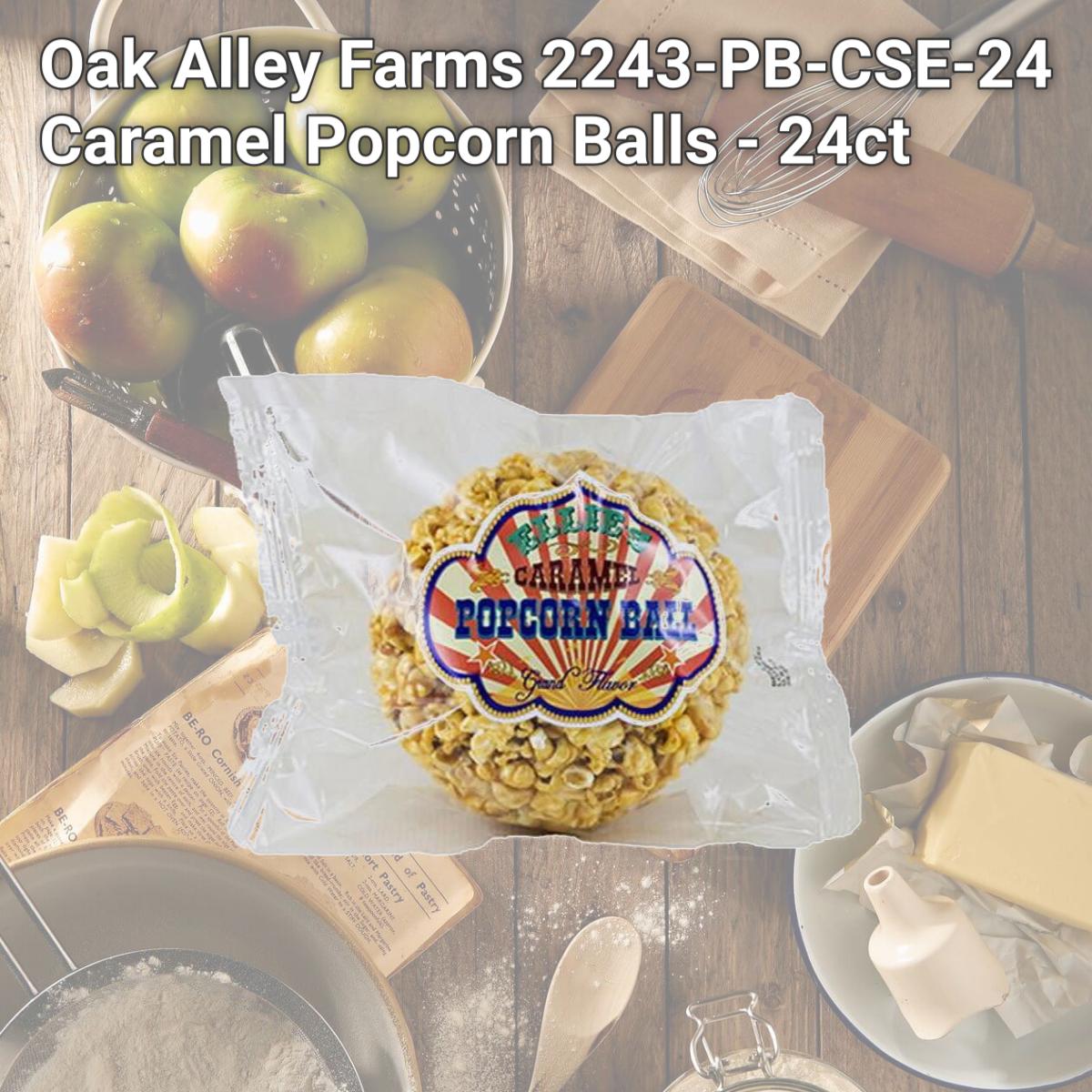 Picture of Oak Alley Farms 2243-PB-CSE-24 Caramel Popcorn Balls - 24ct