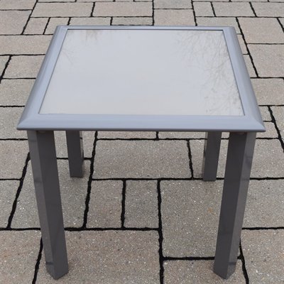 Oakland Living 3732-et1818-cp 18 In. Screen Printed Aluminum Side Table - Champagne