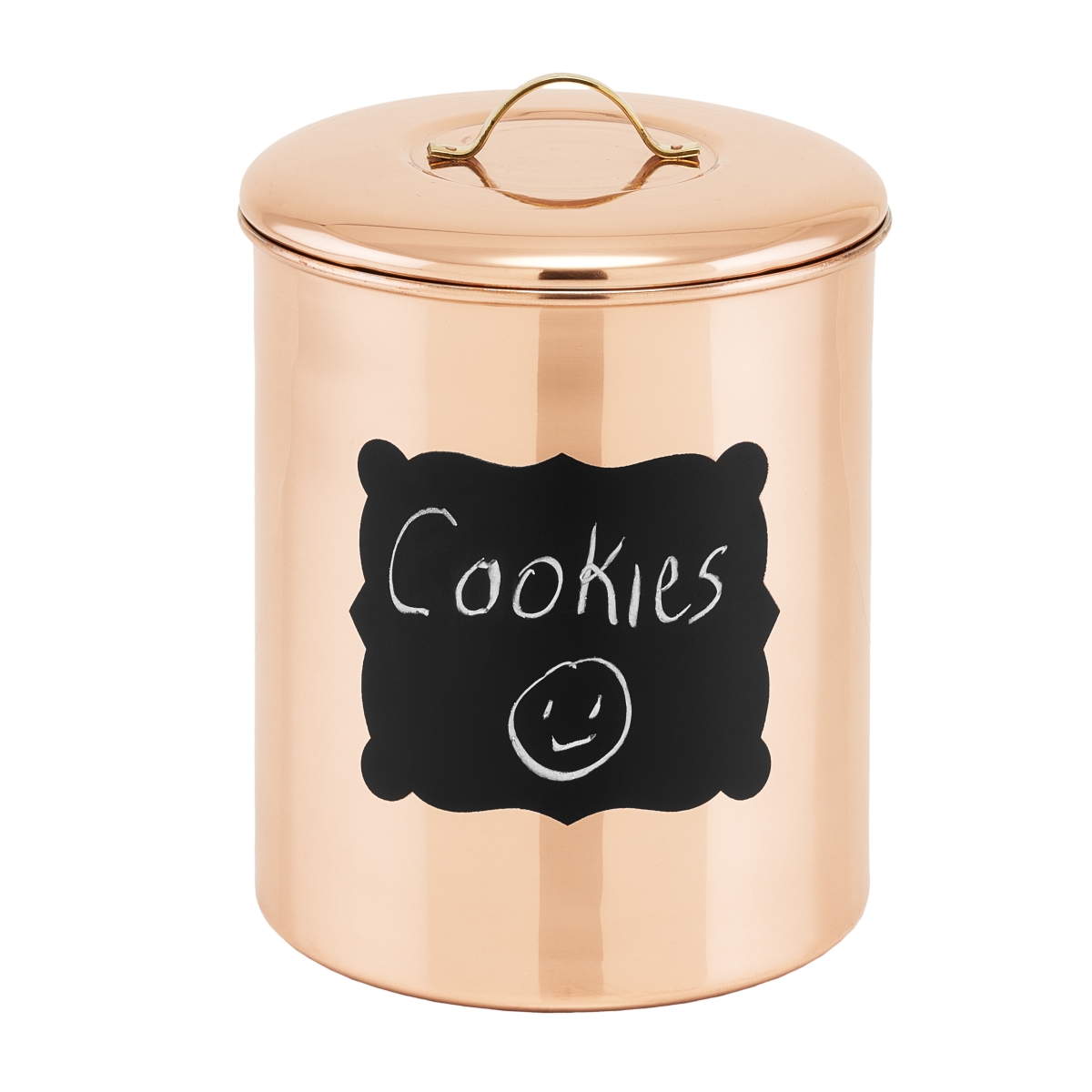 1144 6.75 X 7.5 In. Chalkboard Cookie Jar With Fresh Seal Cover, Copper - 4 Qt.