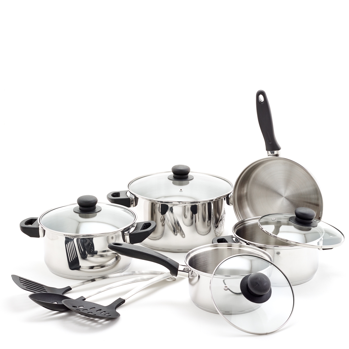 1515 Stainless Steel Cookware Set & Kitchen Tools - 12 Piece