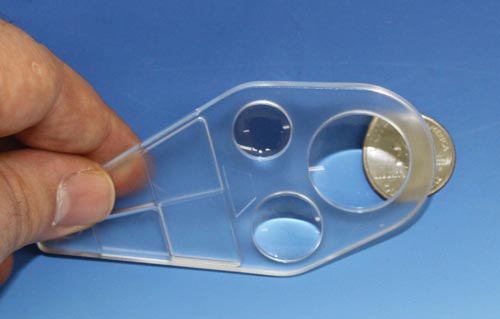 Triple Handy Molded Plastic Magnifier