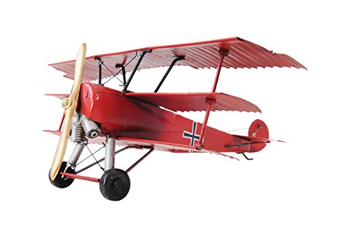 Aj005 1917 Red Baron Fokker Triplane Model Airplane