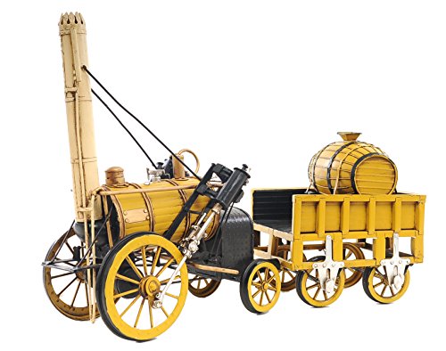 Aj011 1829 Yellow Stephenson Rocket Steam Locomotive Model Airplane