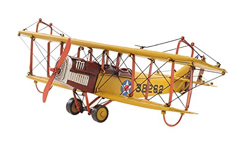 Aj015 1918 Yellow Curtiss Jn-4 1 Isto 24 Model Airplane
