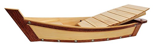 Wooden Sushi Boat Serving Tray Small Model Airplane