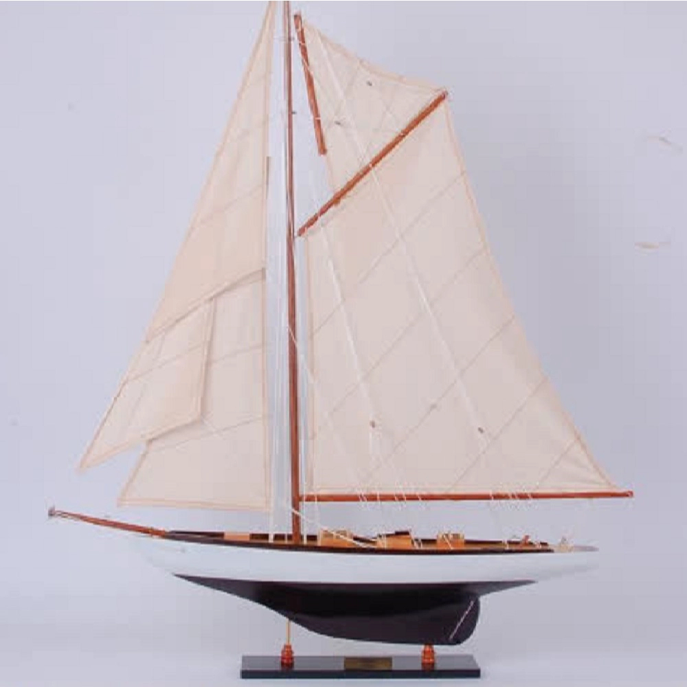 Y089 Tuiga Painted Sailboat Schooner Yacht Model - Extra Large