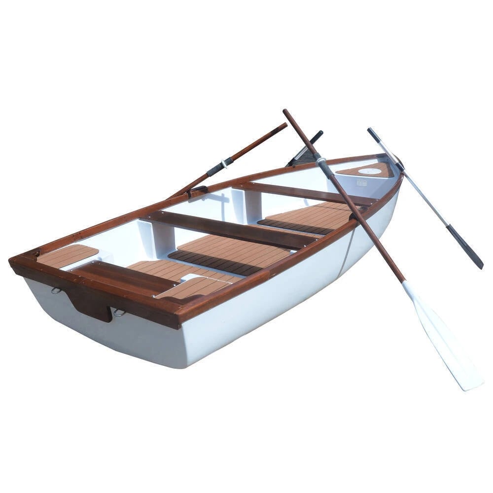 K232 11.5 ft Composite Whitehall Dinghy with Teak Accent