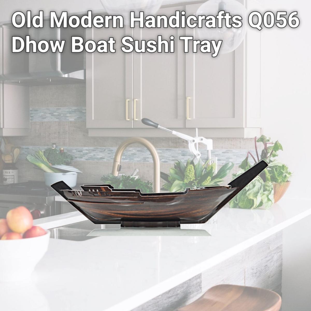 Picture of Old Modern Handicrafts Q056 Dhow Boat Sushi Tray