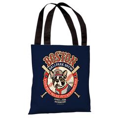 70177tt18p 18 In. Boston Brew Polyester Tote Bag By Dog Is Good