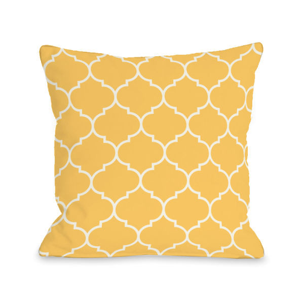 74701pl18 18 X 18 In. Repeating Moroccan Dandelion Pillow