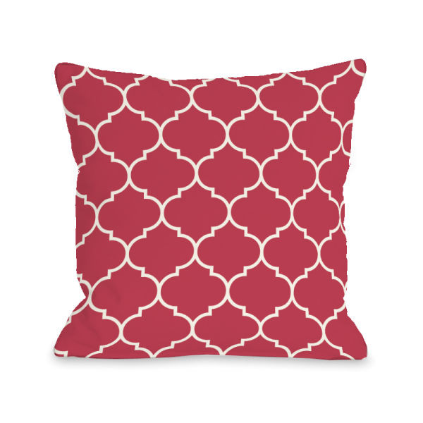 74704pl18 18 X 18 In. Repeating Moroccan Rose Pillow