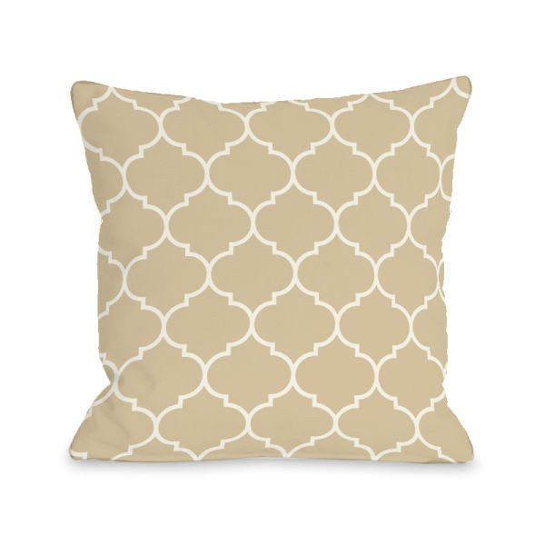 74705pl18 18 X 18 In. Repeating Moroccan Sand Pillow