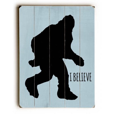 0004-8559-20 18 X 24 In. I Believe Planked Wood Wall Decor By Ginger Oliphant