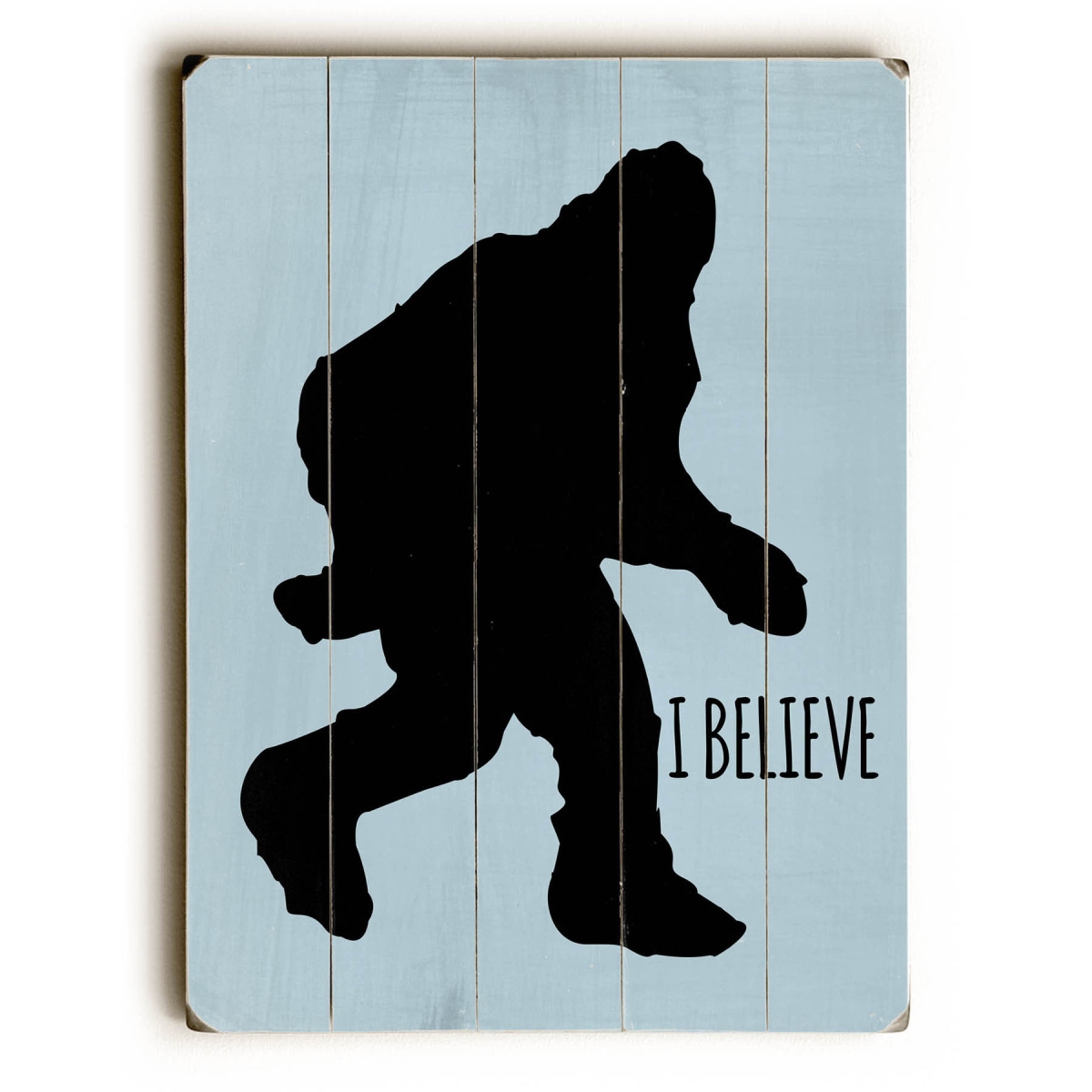 0004-8559-25 9 X 12 In. I Believe Solid Wood Wall Decor By Ginger Oliphant