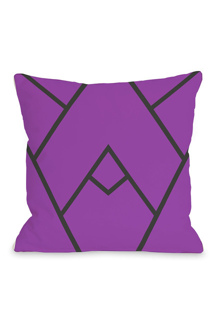 70716pl16 16 X 16 In. Mountain Peak Pillow, Purple