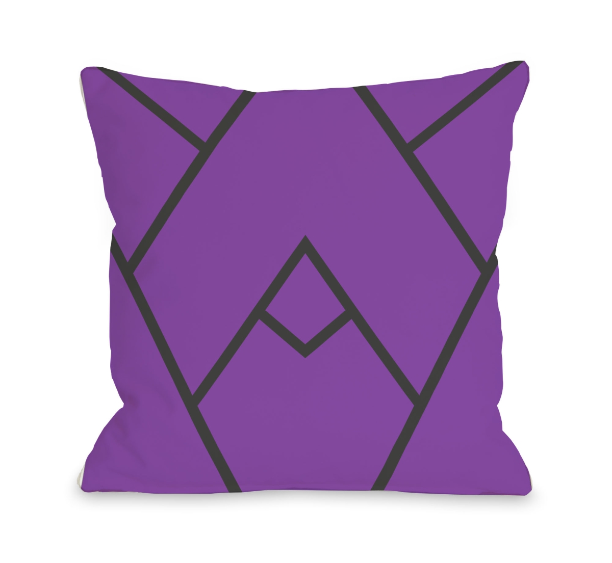 70716pl16o 16 X 16 In. Mountain Peak Pillow Outdoor, Purple