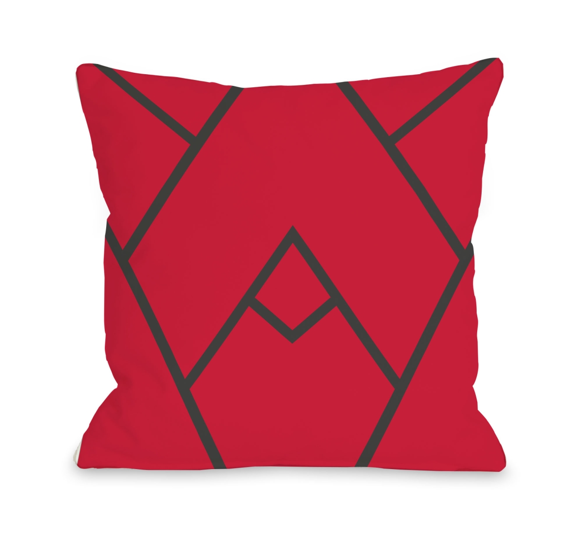 70717pl16o 16 X 16 In. Mountain Peak Pillow Outdoor, Red